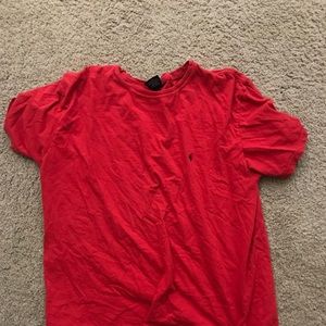Ralph Lauren red size large cotton blend t shirt